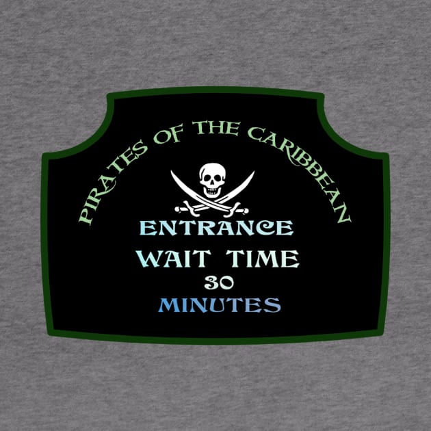 Classic Queue Wait Sign - POTC by Bt519